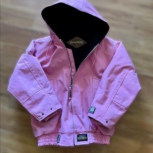 Womens medium like new Caden McCoy 1864 Authentic Work Jacket Coat pink canvas
